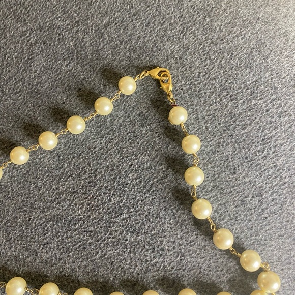 Stella and Dot Pearl Necklace with CZ Ball - Picture 3 of 3